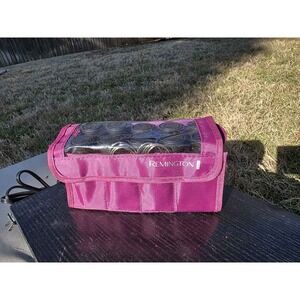 Remington Travel Hair Rollers Pink Case 10 Curlers Set